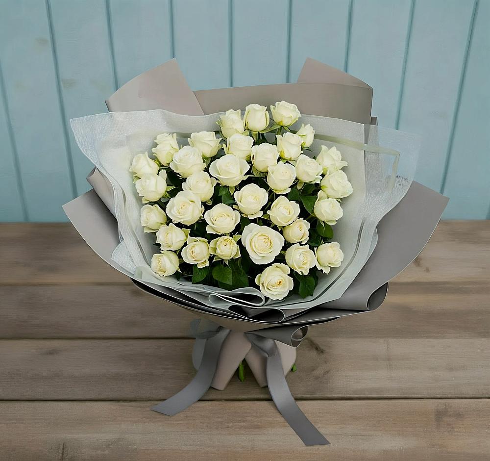 Букет Белоснежная нежность в Индустриальный Краснодар
