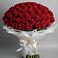 Букет 101 Красная роза Блэк Мэджик в Индустриальный Краснодар