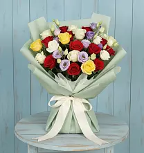 Букет цветов из:  Розы в Индустриальный Краснодар
