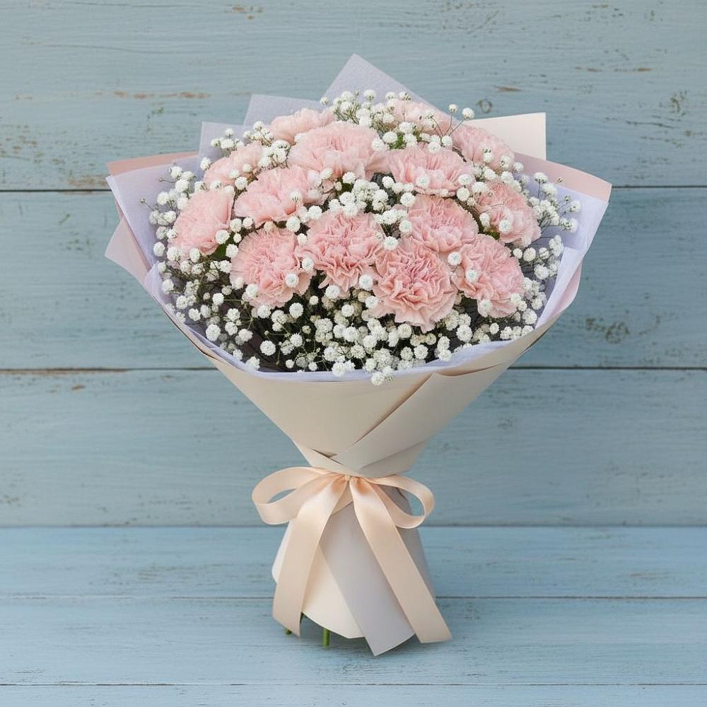 Букет цветов из: Гвоздики в Индустриальный Краснодар