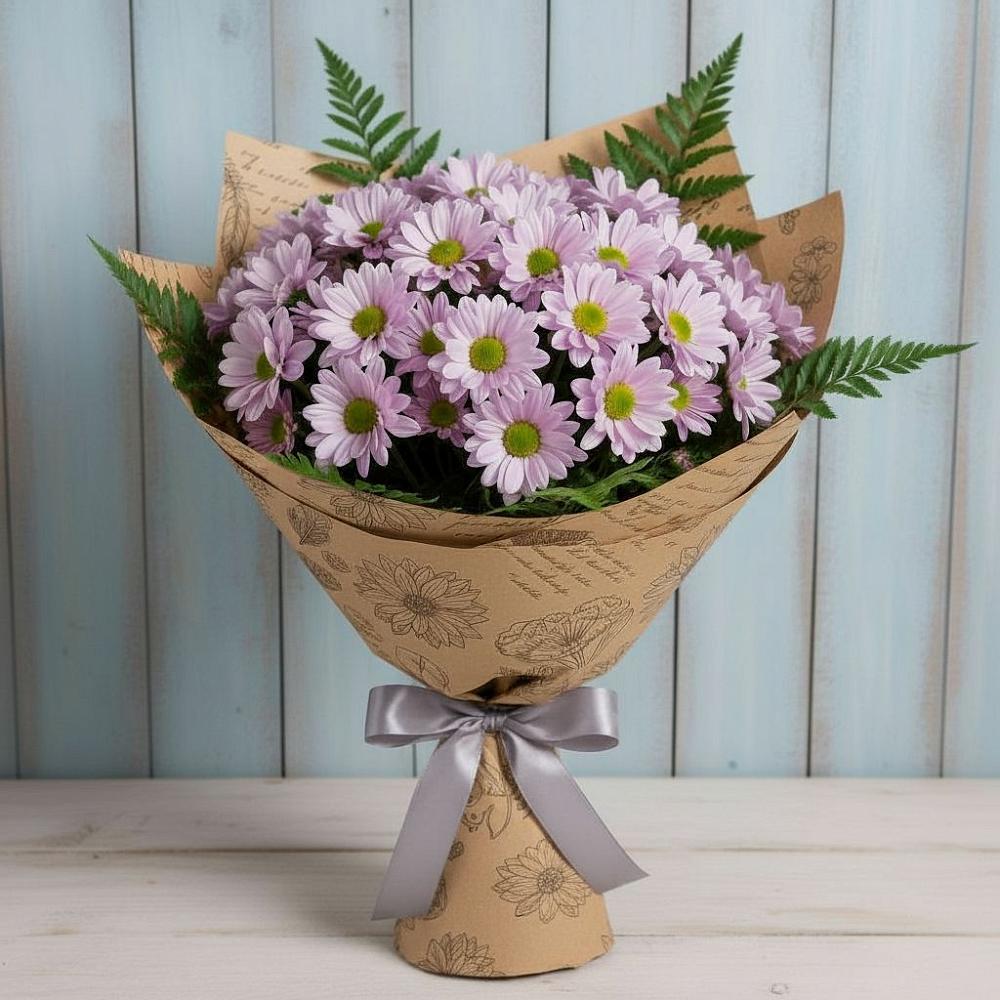 Букет цветов из: Хризантемы в Индустриальный Краснодар