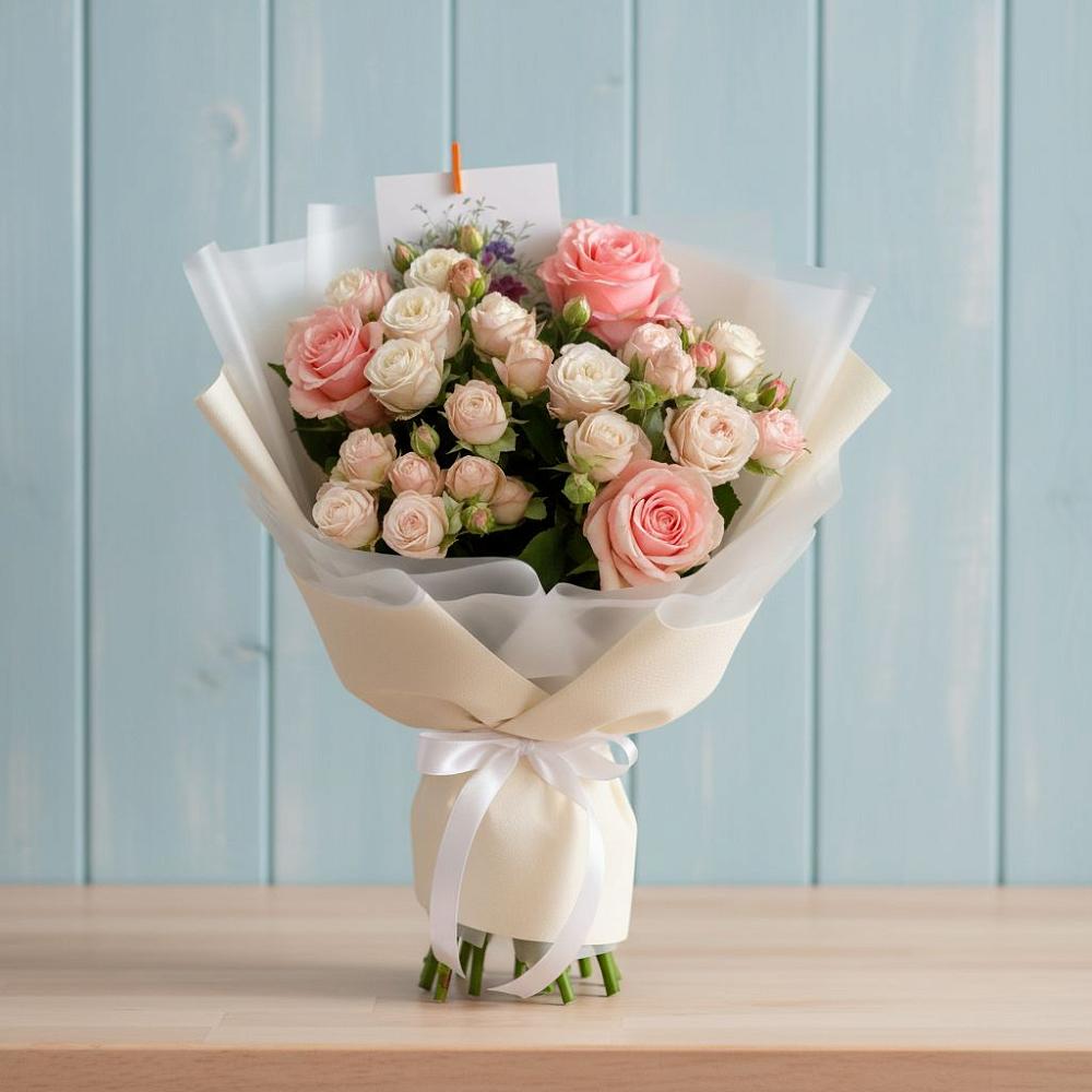 Букет цветов из: Розы в Индустриальный Краснодар