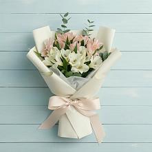 Букет цветов из:  Альстромерии в Индустриальный Краснодар