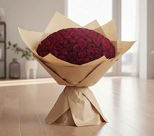 Букет 101 Красная роза в Индустриальный Краснодар