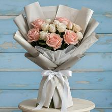 Букет цветов из:  Розы #REPLACE_PRED# Индустриальный Краснодар