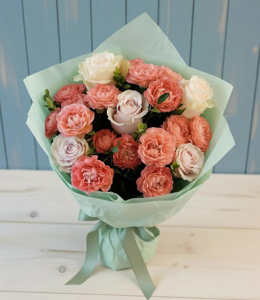 Букет цветов из: Розы в Индустриальный Краснодар