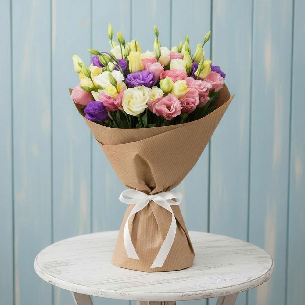 Букет цветов из: Лизиантусы в Индустриальный Краснодар