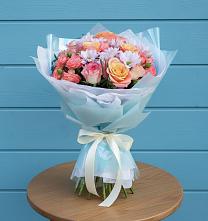 Букет цветов из:  Хризантемы и Розы #REPLACE_PRED# Индустриальный Краснодар