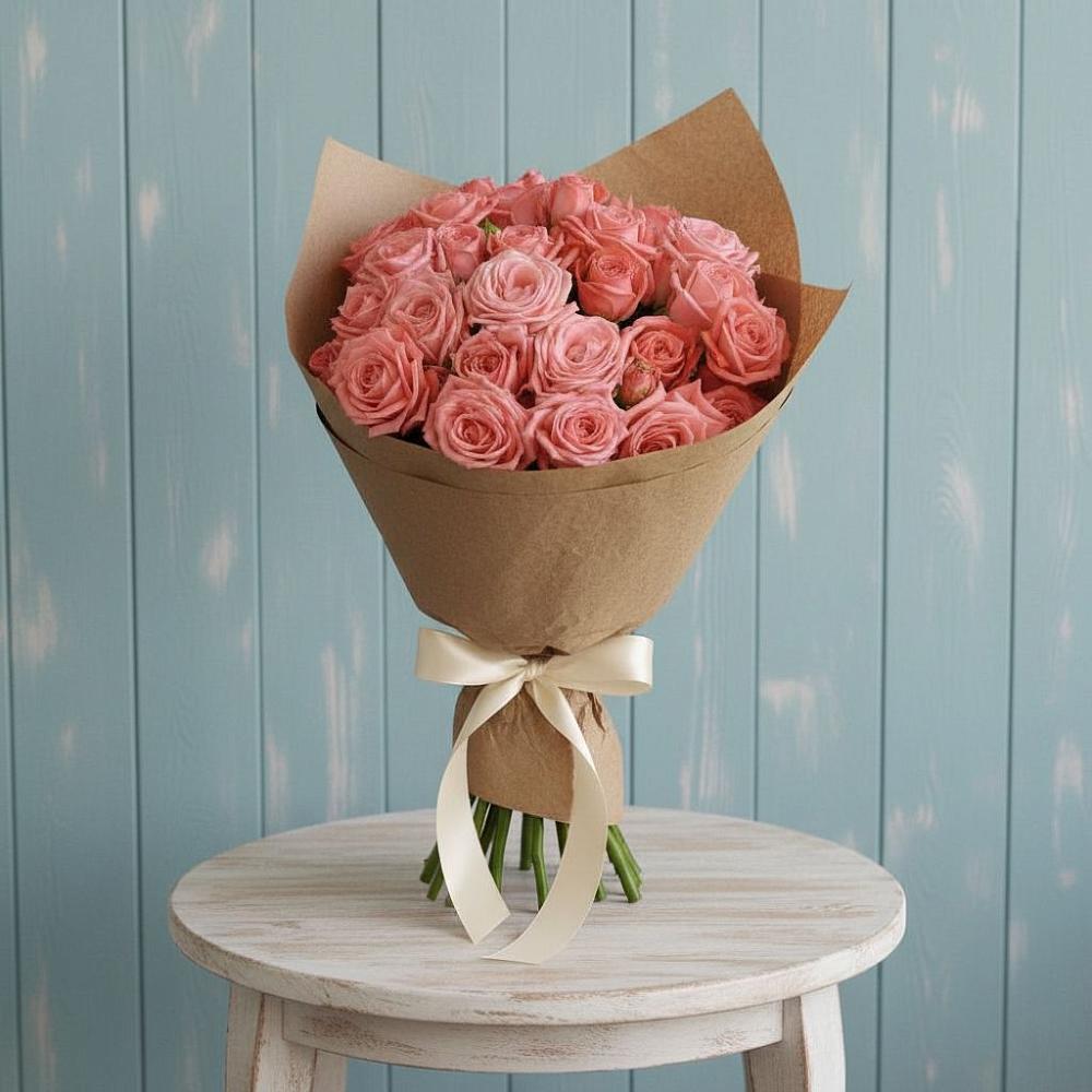 Букет цветов из: Розы в Индустриальный Краснодар