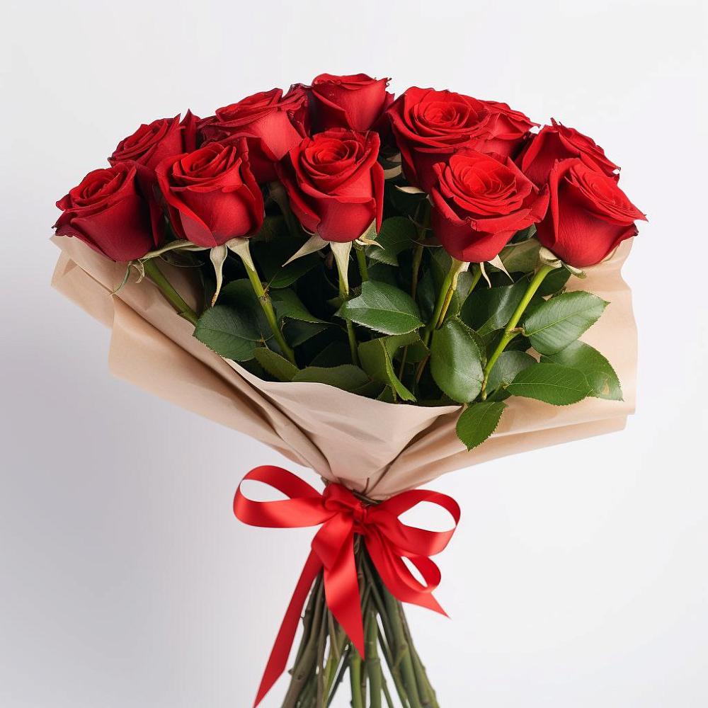 Букет 11 Красных роз Эдлесс Лав в Индустриальный Краснодар