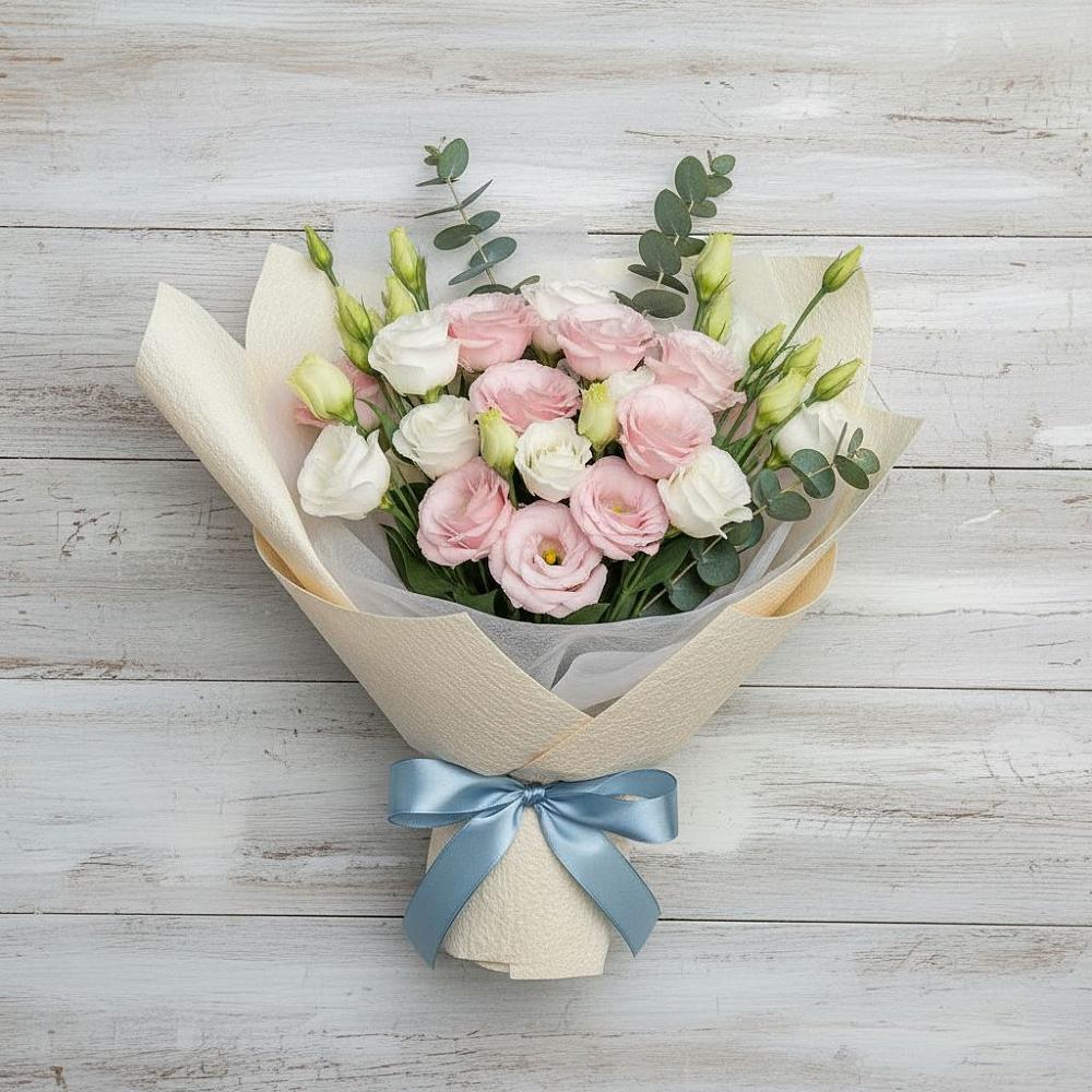 Букет цветов из: Лизиантусы в Индустриальный Краснодар